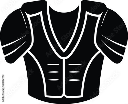 shoulder pad on white background.eps