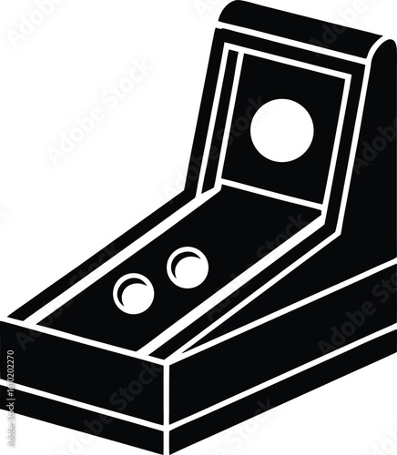 skee ball on white background.eps