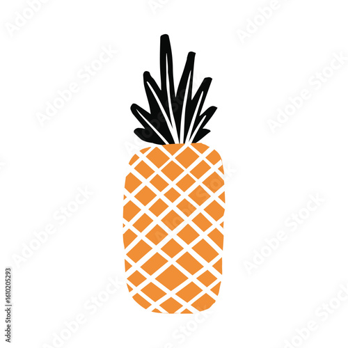 vector illustration of a pineapple