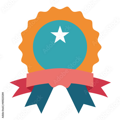 National Give Away Day Celebration Badge Design with Colorful Elements