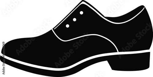 tap shoe on white background.eps