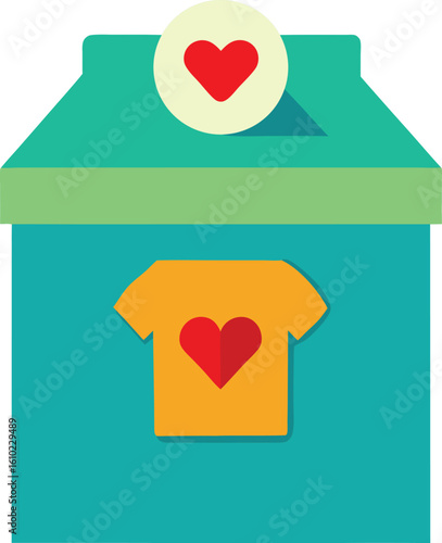 Clothes Donation Design for Needy People Vector Illustration Concept