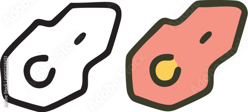 Abstract Biological Cell Icon Vector Illustration.