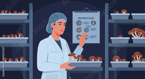 Mushroom Cultivation And Quality Control In Laboratory For Food Industry