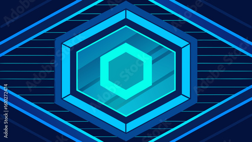 abstract geometric background ocean