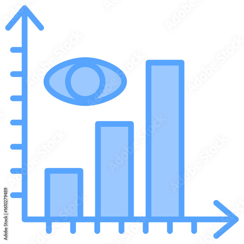 Descriptive Analytics Blue Icon