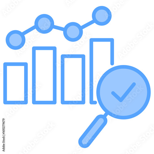 Analytics Blue Icon