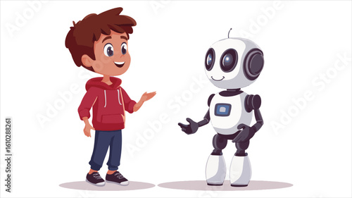 vector boy with robot