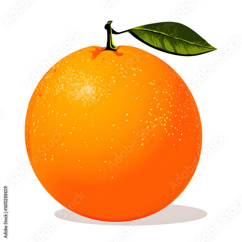 Cheerful cartoon orange character with a smile, displayed on a transparent background, perfect for playful designs.