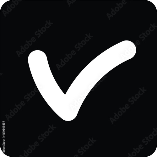 Round check mark icon indicating confirmation