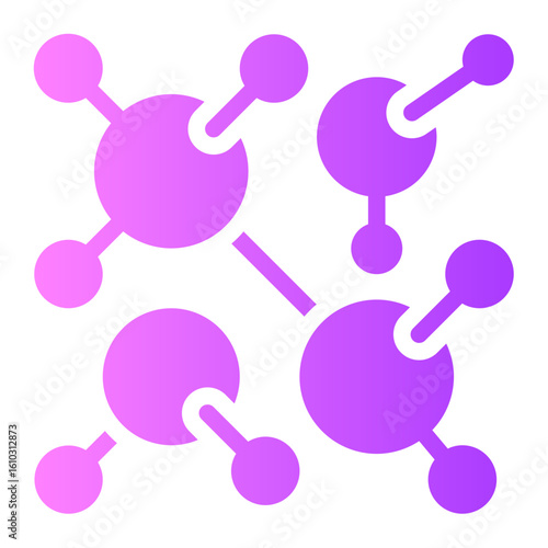 molecules gradient icon