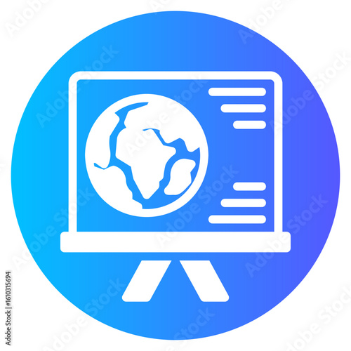 geography gradient icon