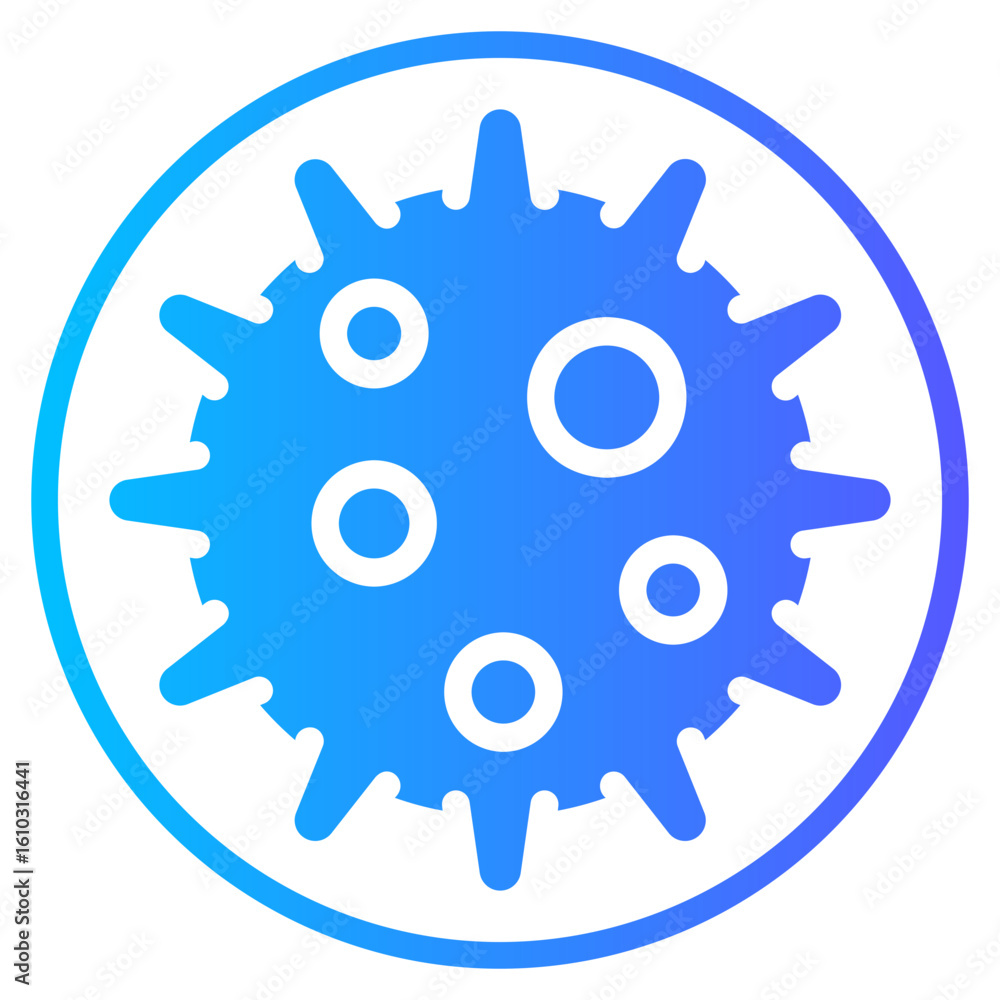 Obraz premium virus gradient icon