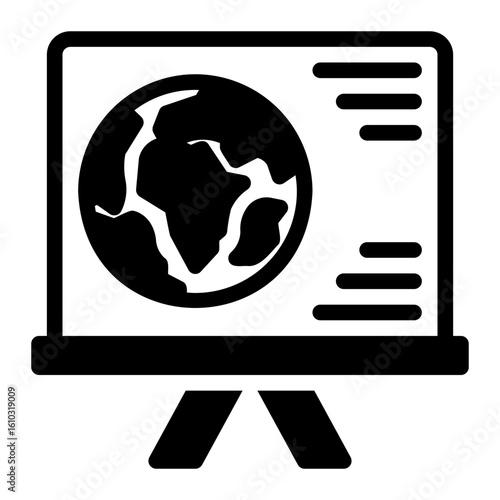 geography glyph icon