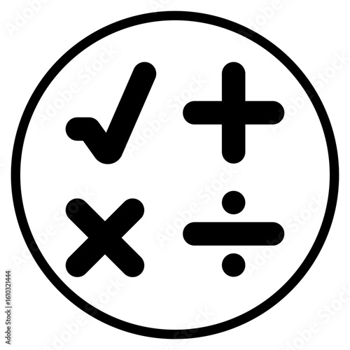 mathematics symbol glyph icon