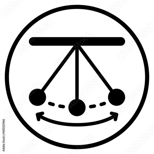 pendulum glyph icon