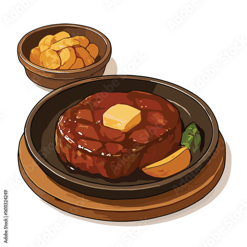 steak & barbeque image vector