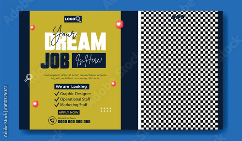 Job Opportunity Announcement for Graphic Designer Marketing and Operational Staff