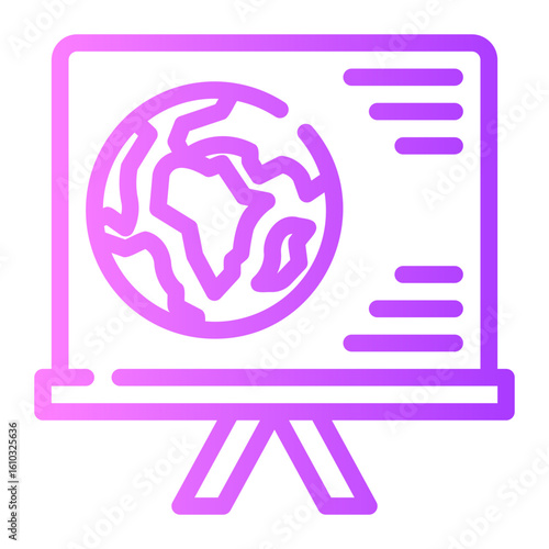 geography gradient icon