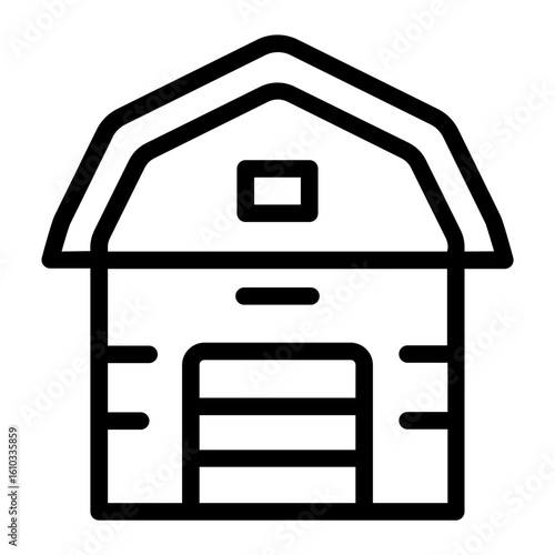 Barn line icon