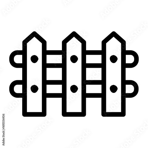 Fence line icon