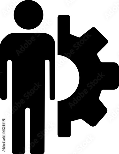 System icon solid and outline Gear set. Black gear wheel icons on white background - stock settings gearwheel mechanic wheel configuration vector icon vector. Gear setting icon