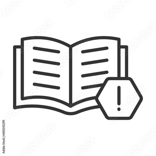 Instruction Icon Outline Style. Vector Illustration Design
