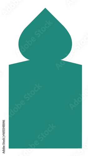 Green Islamic Frame Window Background