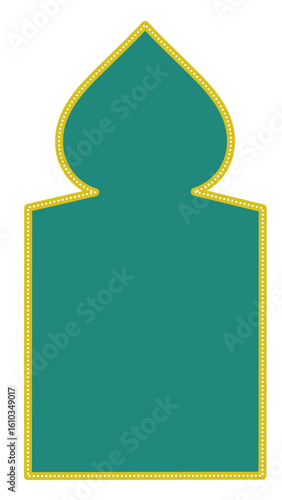 Green Islamic Frame Window Background