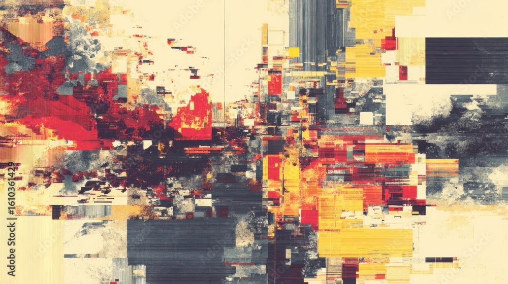 Fototapeta premium Abstract digital art piece