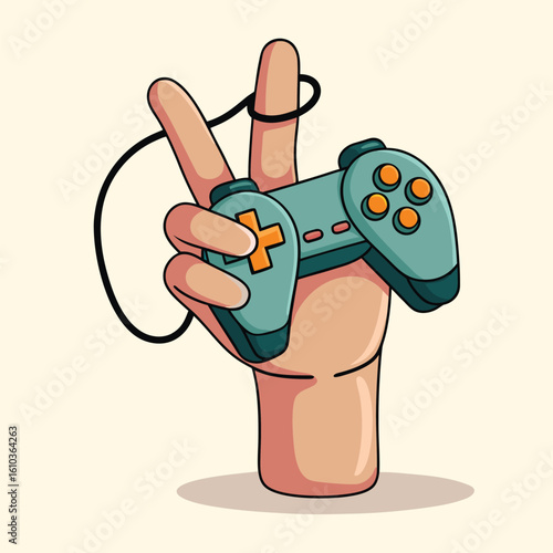 Fiery Gaming Controller Mascot with a Cheerful Face and a Menacing Edge, Embracing the Passion and Intensity of Esports
