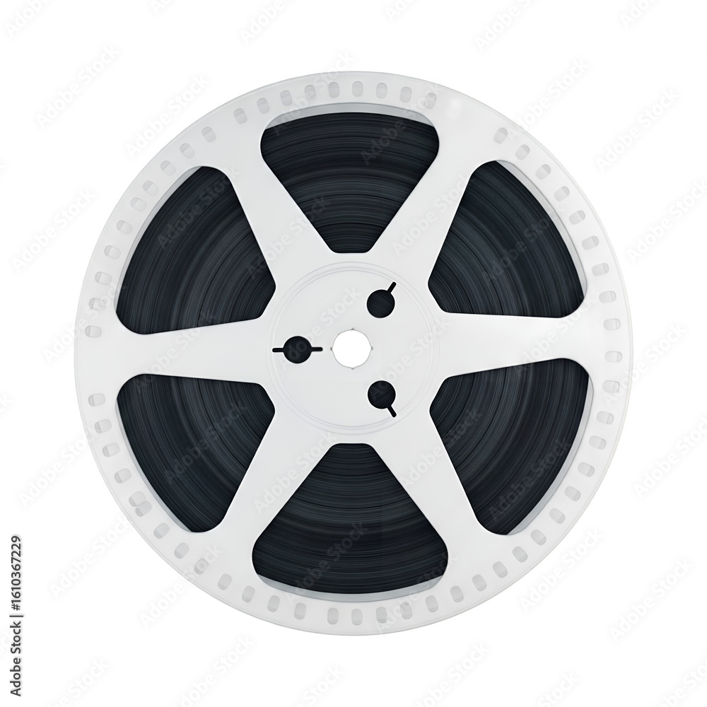 Fototapeta premium old film reel Cut out the background