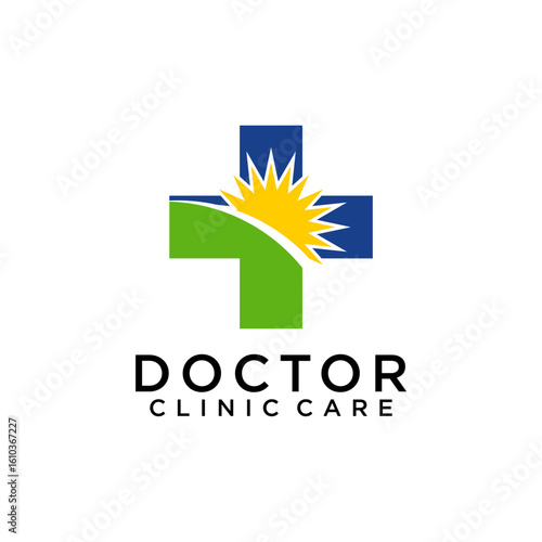 doctor office clinic care medical health care stethoscope logo