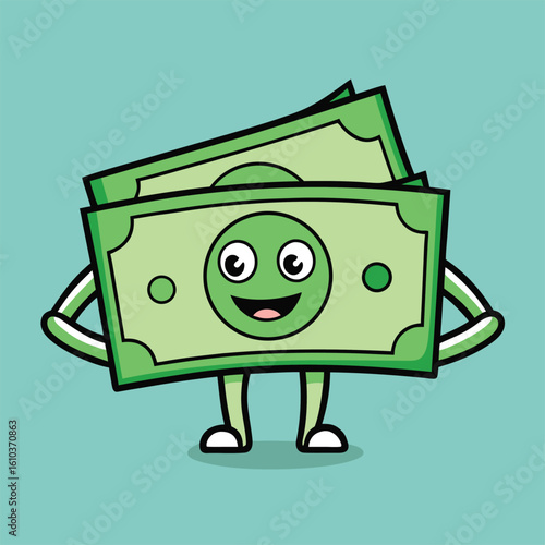 Multiple instances of money clipart, displaying various styles of money clips in a vibrant and repetitive pattern