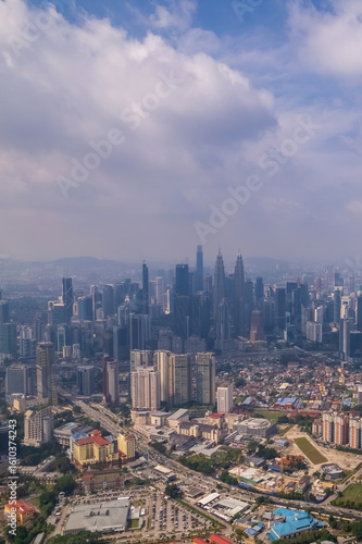 Panoramic view of Kuala Lumpur's urban sprawl