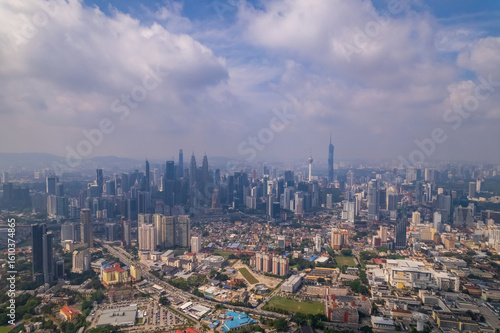 Panoramic view of Kuala Lumpur's urban sprawl