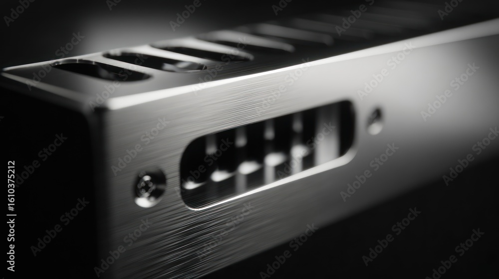 Fototapeta premium Close-up of metallic device