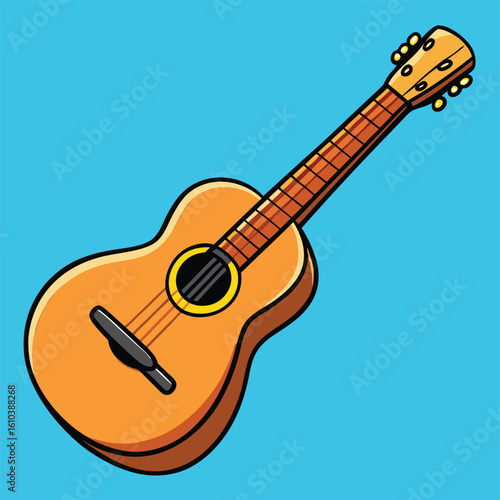 acoustic guitar vector illustration
