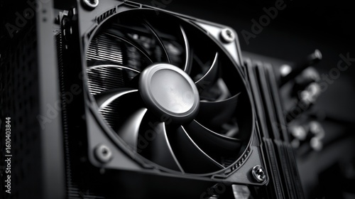 Close-up computer fan