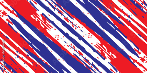 Car sticker wrap abstract banner sporty lines red blue grunge color combination brush thunder storm motorsport racing pattern.
