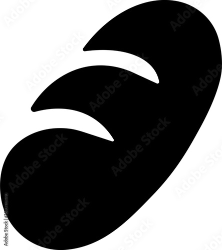 Sandwich Icon on Black and White Vector Backgrounds Fresh baked croissant icon Croissant Icons - Multi Series Bakery Icons, Bread and Pastries