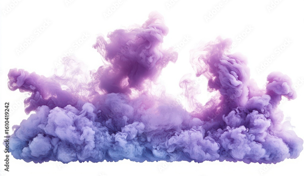 Fototapeta premium Colorful Purple and Blue Smoke Clouds Creating a Dreamy Atmosphere for Abstract Backgrounds and Artistic Designs