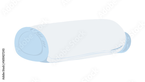 Stock vector illustration of a white bottle for liquid soap shampoo or shower gel on white background
