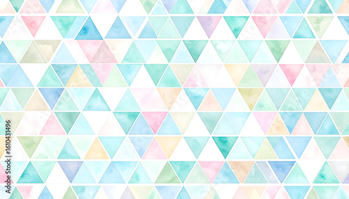 Colorful pastel triangle pattern design background