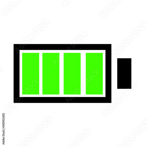 full battery icon vector illustration