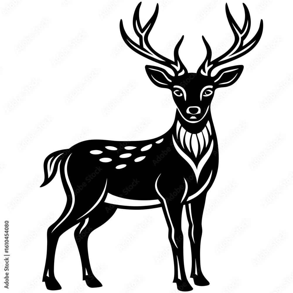 Obraz premium deer vector illustration