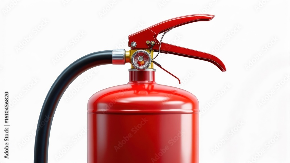 Obraz premium Red fire extinguisher