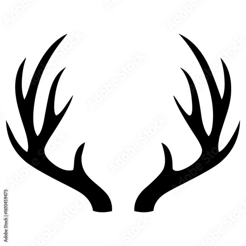deer antlers silhouette