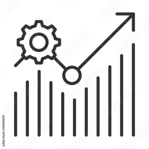 Development Icon Outline Style. Vector Illustration Design