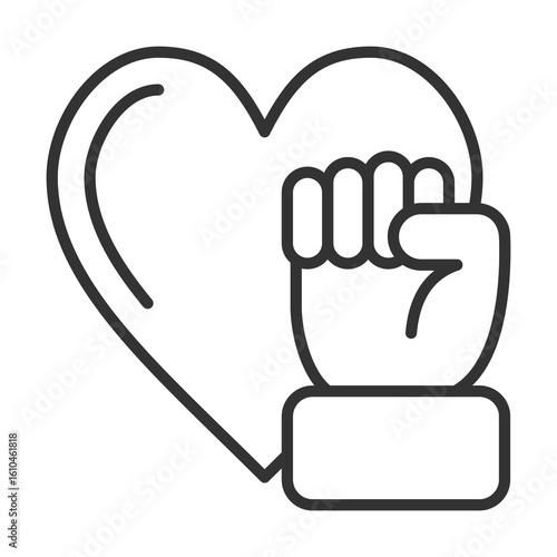 Passion Icon Outline Style. Vector Illustration Design